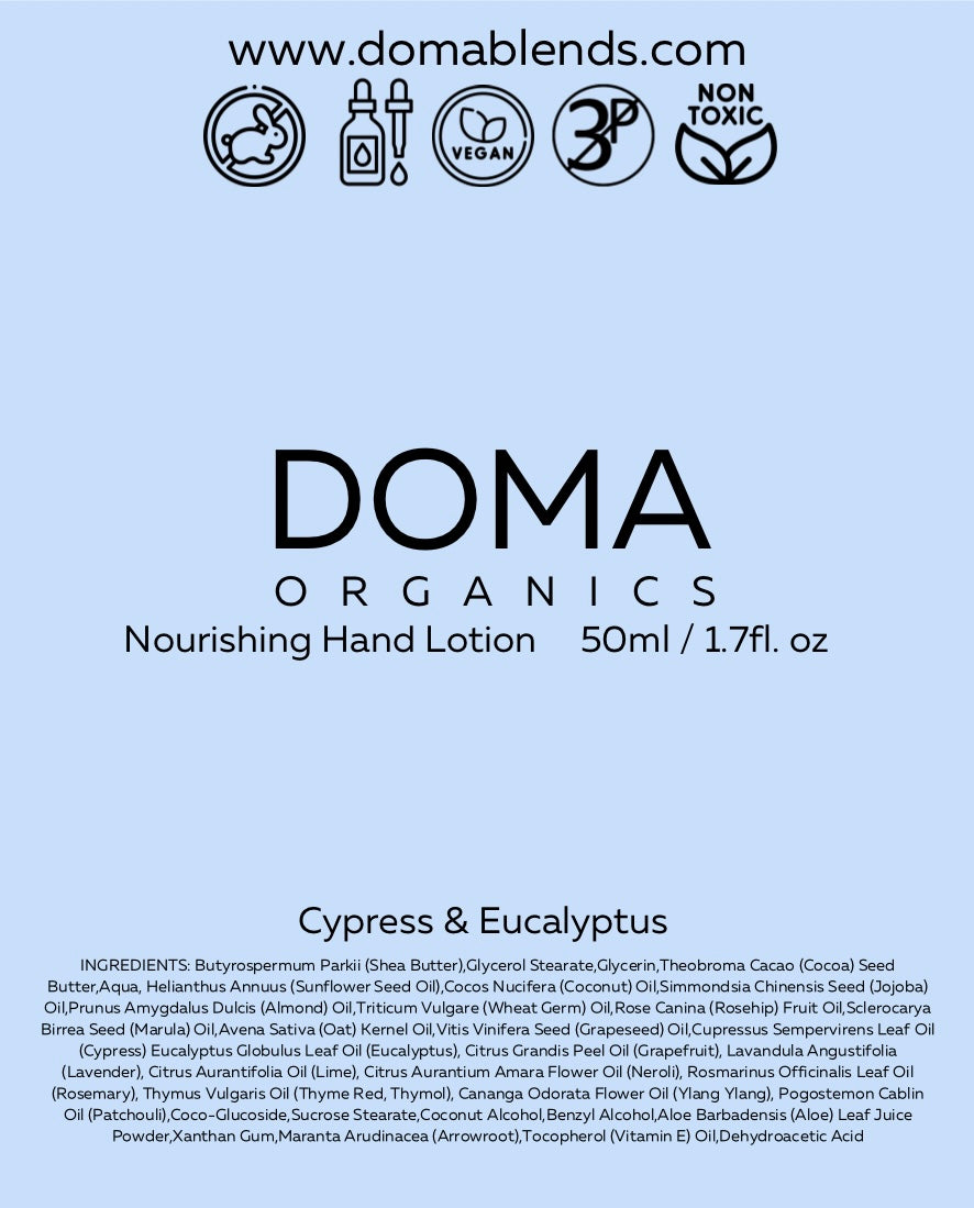 Cypress & Eucalyptus Organic Hand lotion 50ml